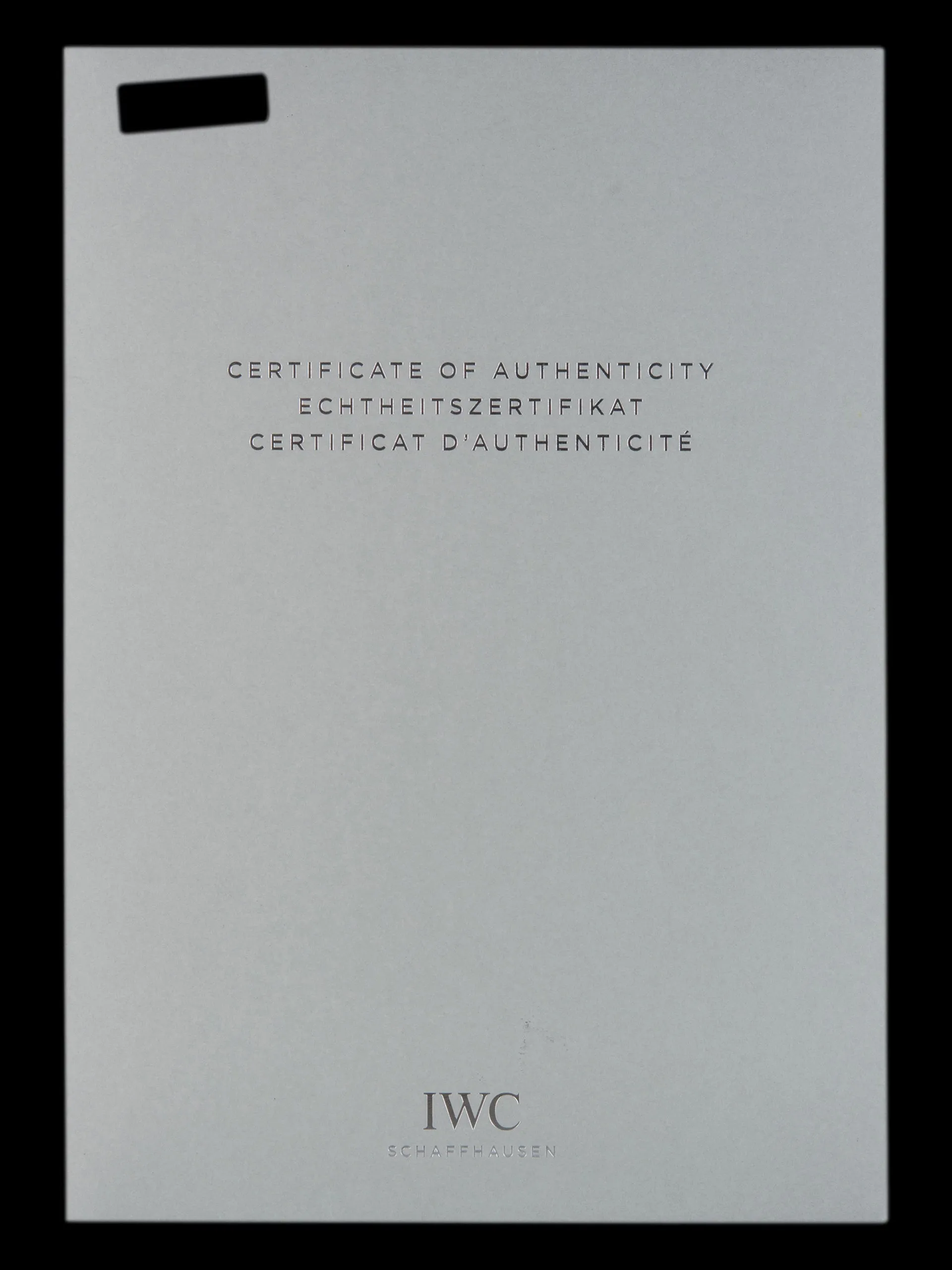 1943 IWC Portuguese (Ref. 325) Cal. 74 "Starry Night" Dial W/ IWC Certificate of Authenticity