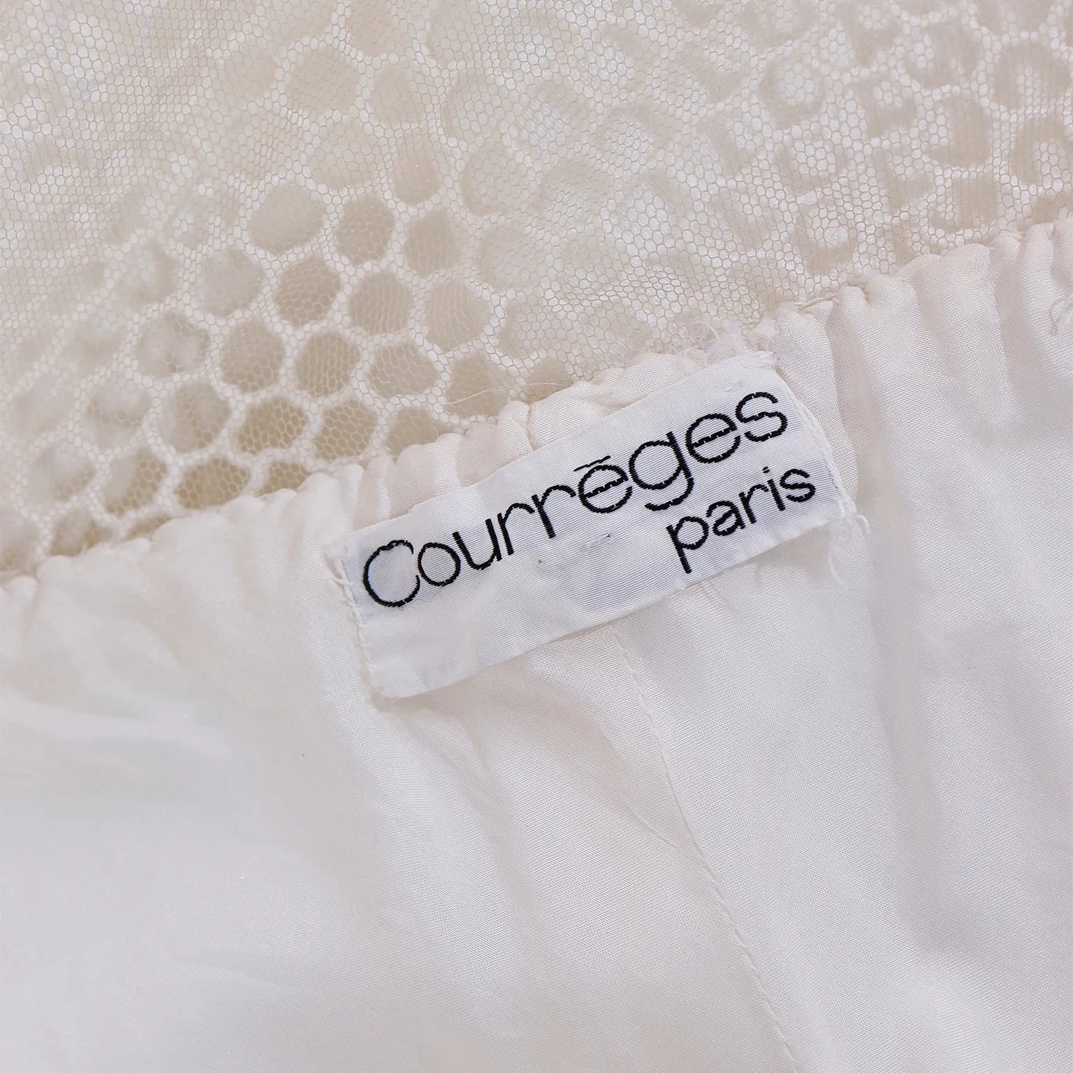 1960s Andre Courreges Space Age White Vintage Dress