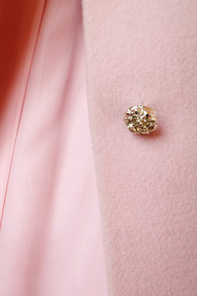1960s Don Sophisticates Pink Wool Coat - S/M