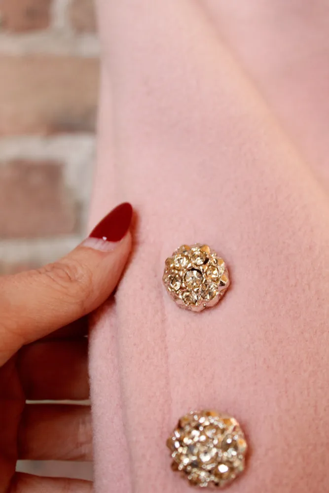 1960s Don Sophisticates Pink Wool Coat - S/M