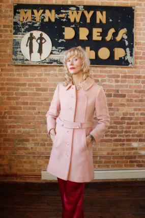 1960s Don Sophisticates Pink Wool Coat - S/M
