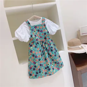 [363481] - Setelan Overall Anak Fashion Trendy - Motif Ornate Flower