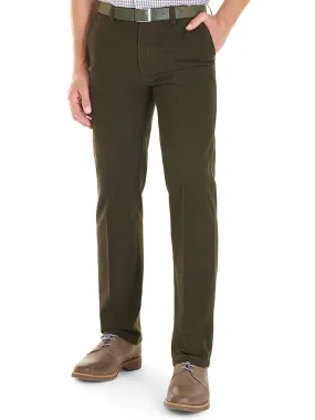 40% OFF GURTEEN Trousers - Longford Autumn Stretch Cotton Chinos – Bracken - 40 REG