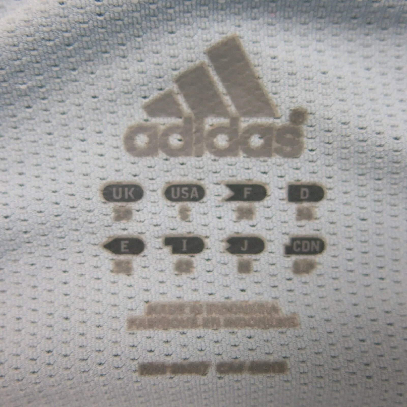 Adidas Womens V Neck T Shirt Top Workout Short Sleeve Logo Light Blue Size Small