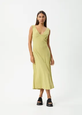AFENDS Womens Amaya - Maxi Dress - Lemongrass