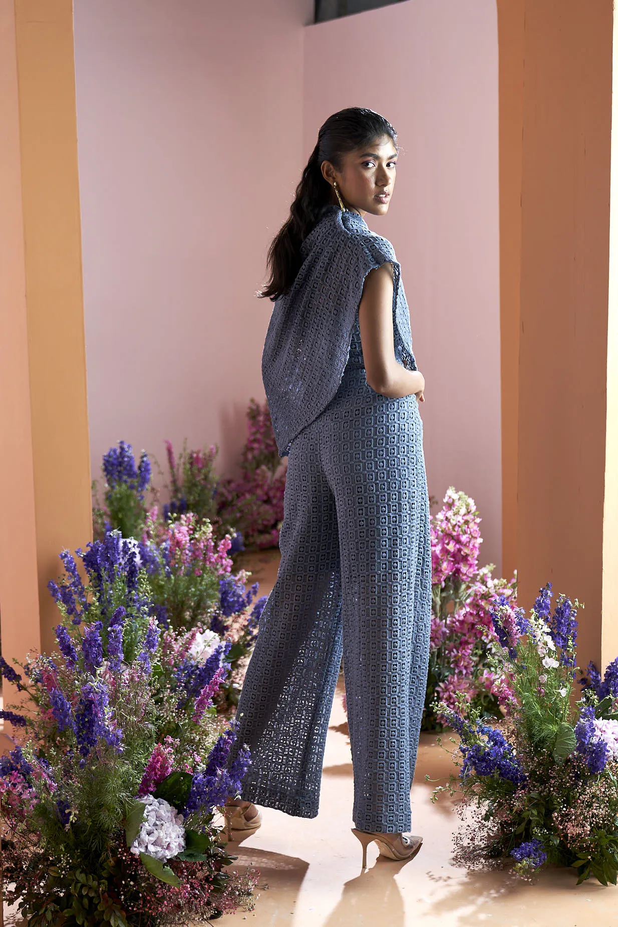 Airforce Blue 3-Piece Form Lace Set