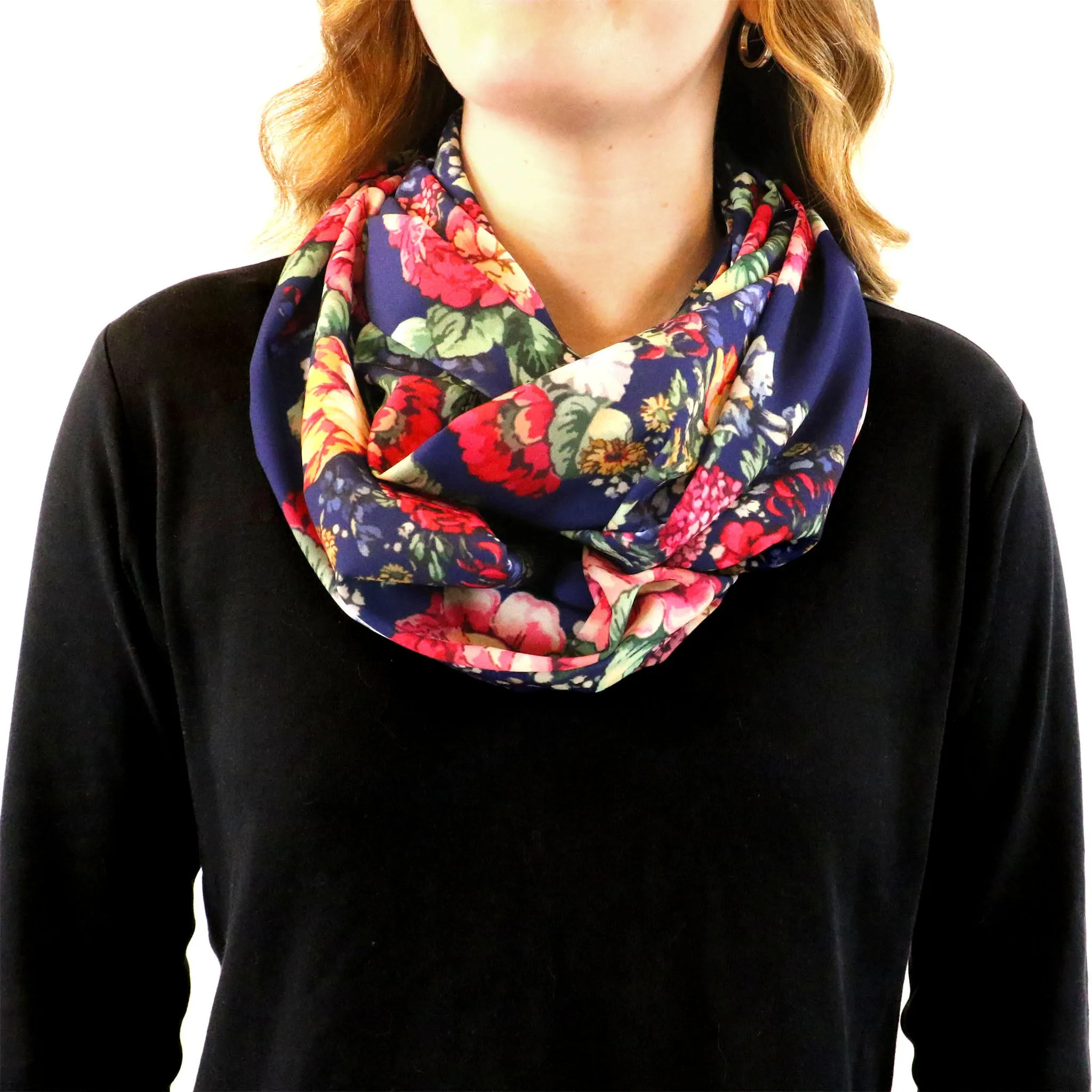Allison Floral Infinity Scarf