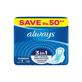 ALWAYS MAXI THICK EXTRA LONG 26 PADS