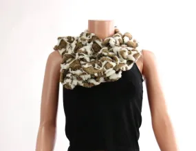 Animal Print Furry Infinity Scarf #AACG0414 (PC)