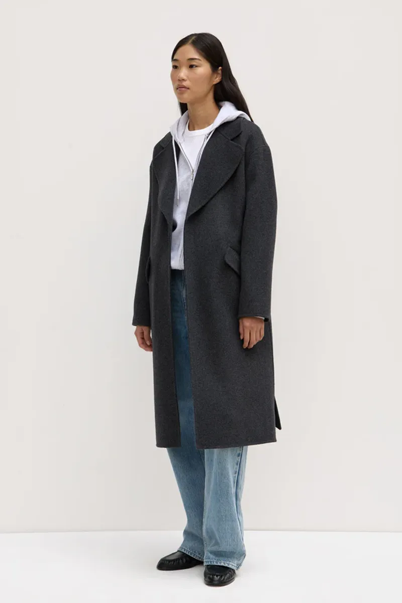 Assembly Label - Sadie Single Breasted Coat - Charcoal Marle