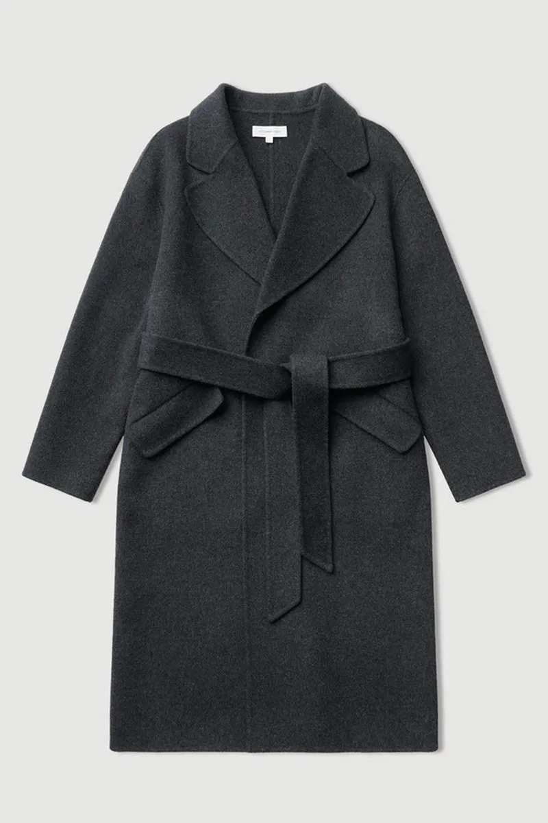 Assembly Label - Sadie Single Breasted Coat - Charcoal Marle