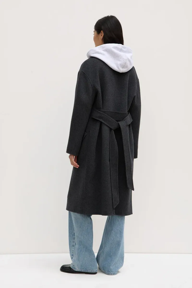Assembly Label - Sadie Single Breasted Coat - Charcoal Marle