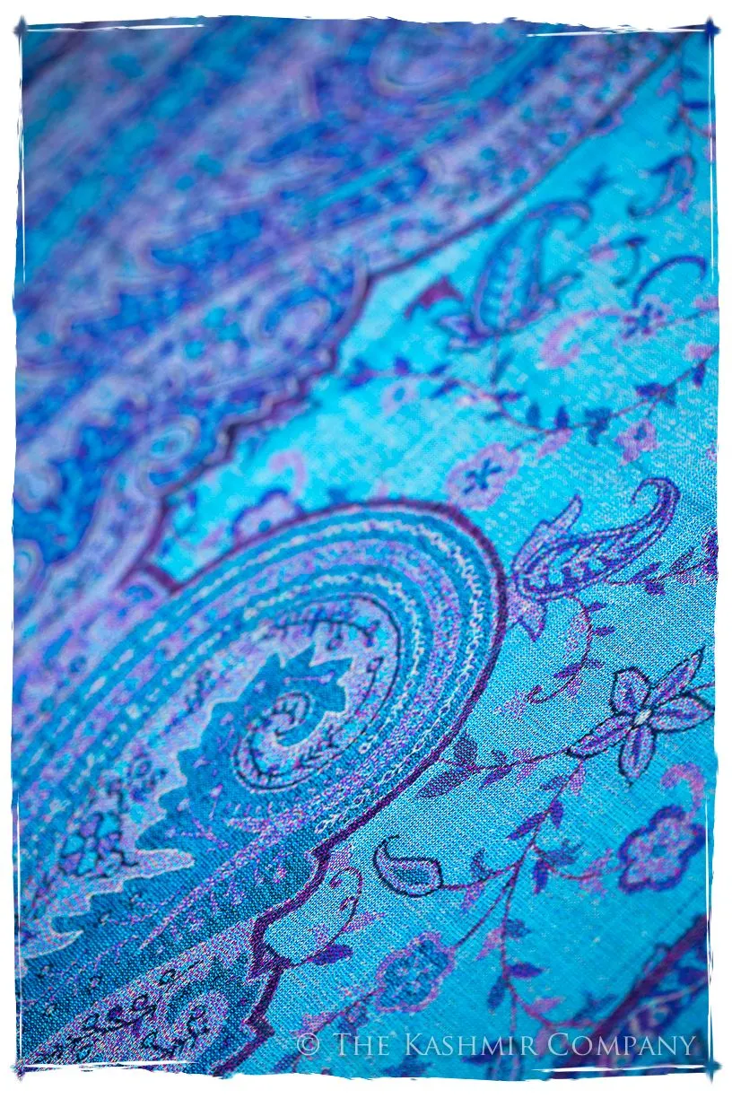 Aurora Paisley Reversible Kashmir Wool Scarf