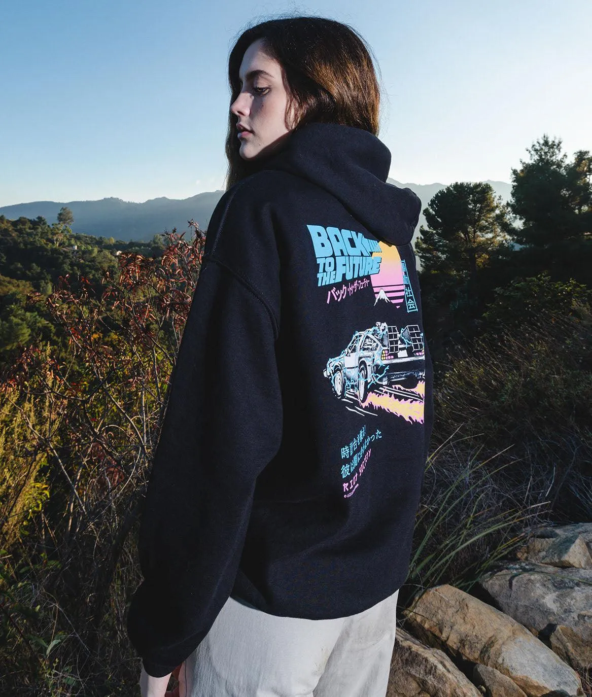 Back to the Future Kanji Womens Hoodie