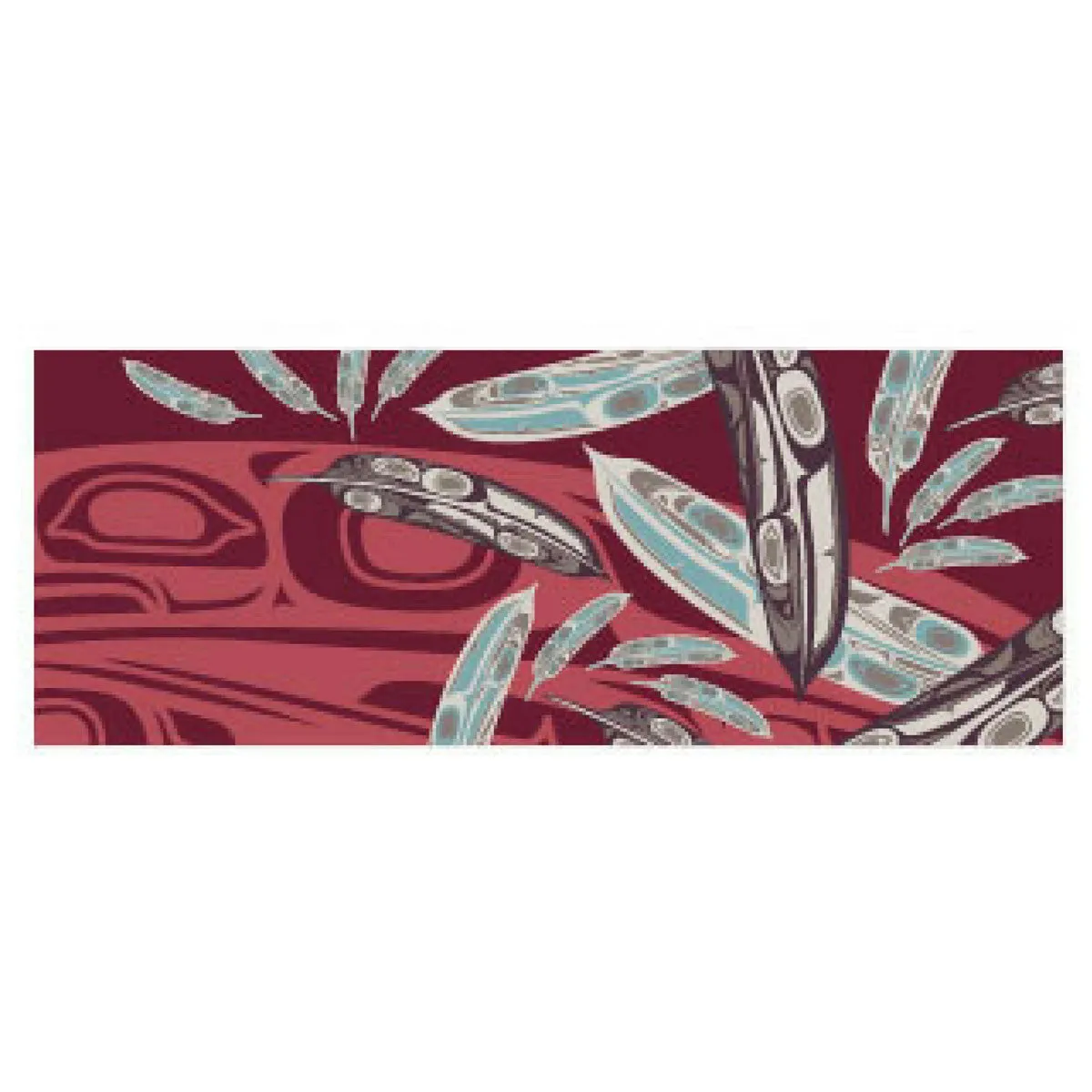 Bamboo Circle Scarf - Raven Feathers
