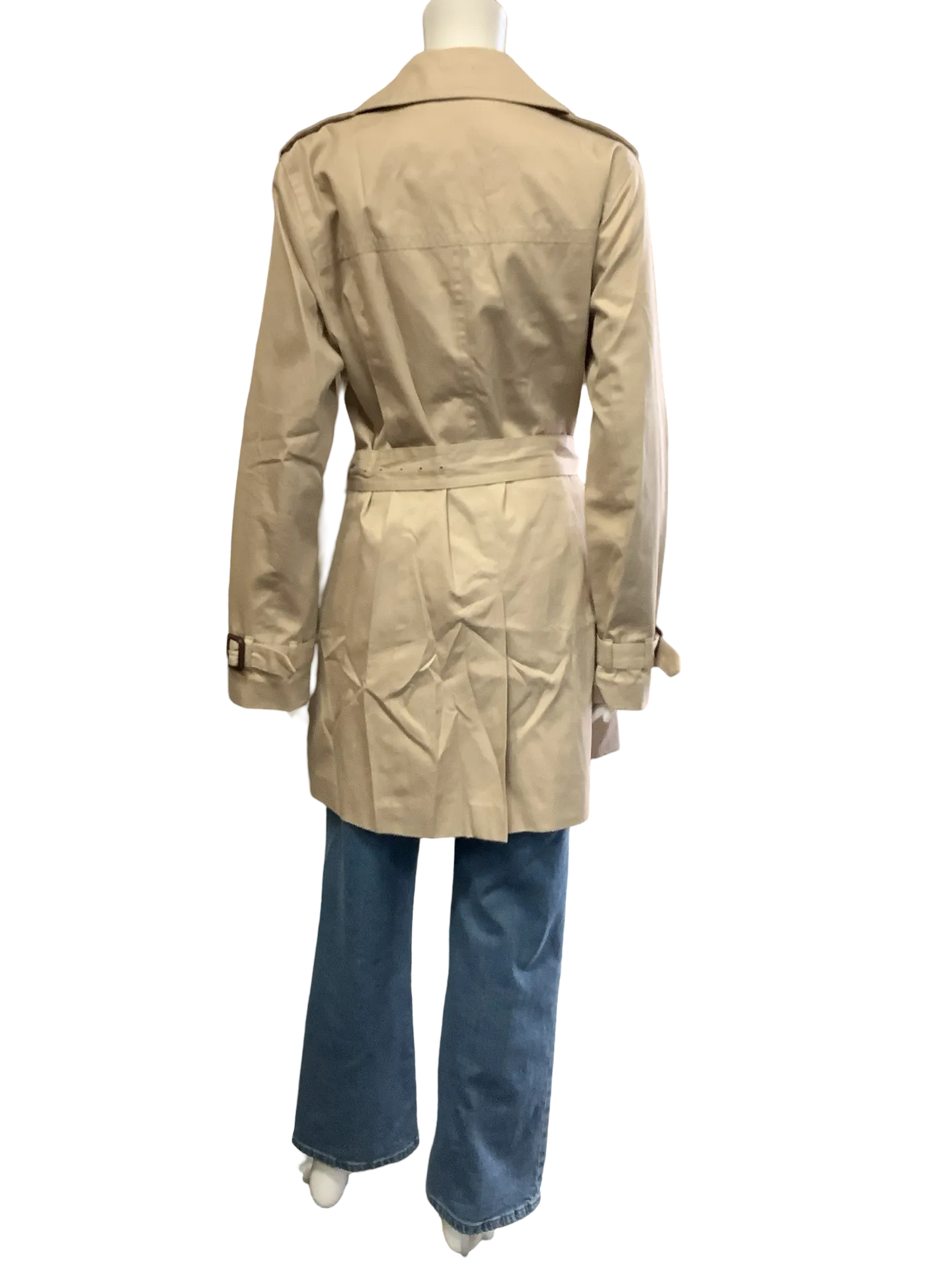 Banana Republic Women's Trench Coat Knee Length Neutral Size: L