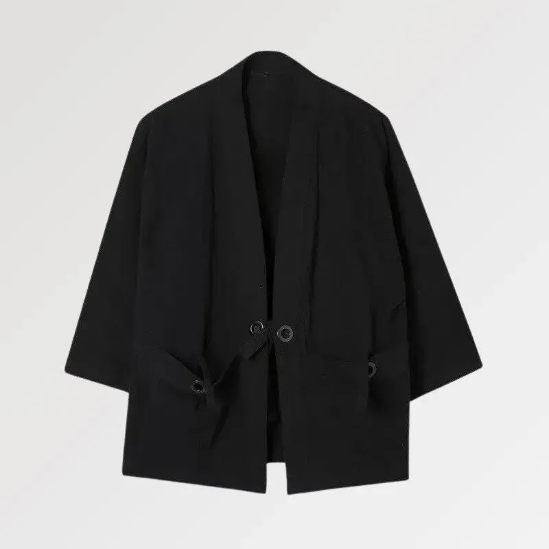 Black Men's Kimono 'Yuudai'
