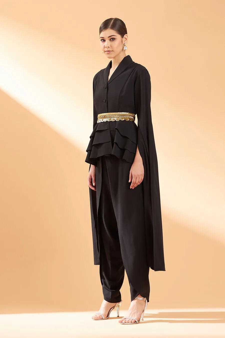 Black Noir Ornated Co-Ord Set