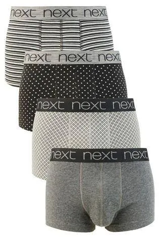 Black Pattern Hipsters Four Pack