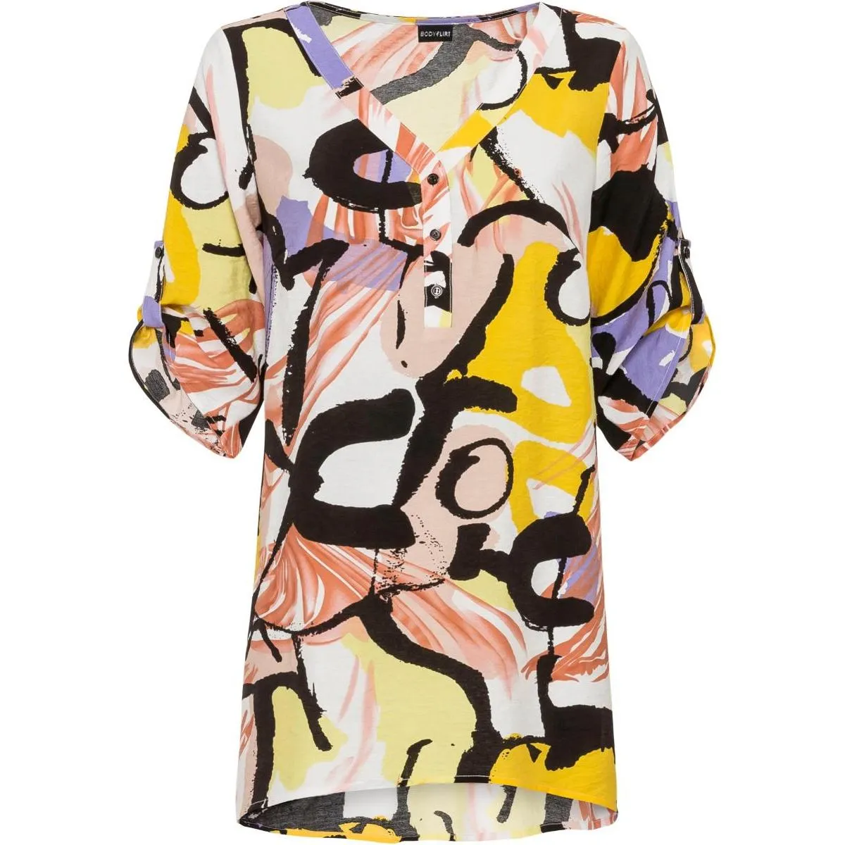 Bodyflirt White Printed Tunic