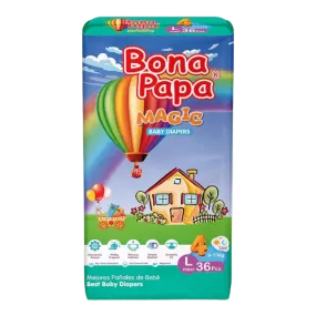 BONA PAPA MAGIC BABY DIAPERS MAXI L-4 9-13KG 36PCS