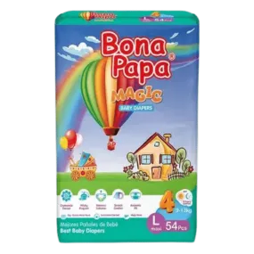 BONA PAPA MAGIC BABY DIAPERS MAXI L-4 9-13KG 54PCS