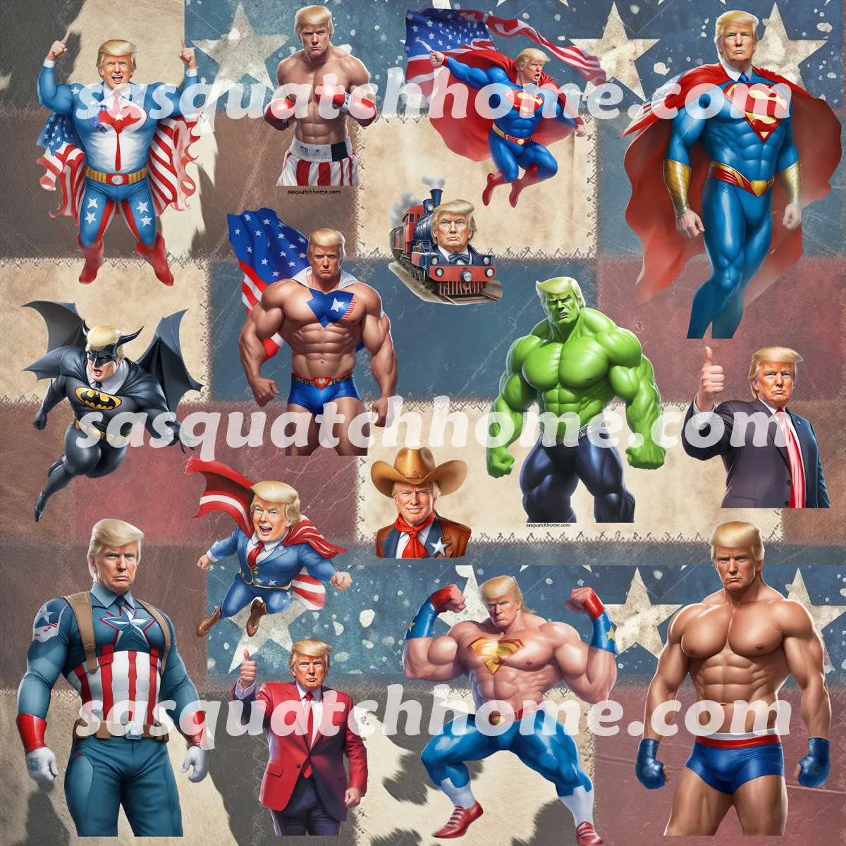 Boys Teens Boxer Briefs - Donald Trump, MAGA Set 2