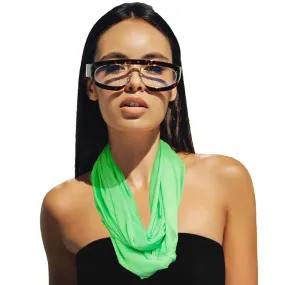Bright Green Infinity Scarf