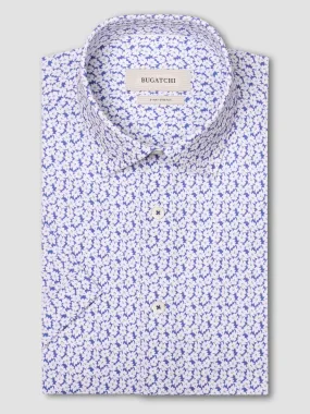 Bugatchi - Miles Short Sleeve Modern Fit Shirt - OOOHCotton Tech - 8 way Stretch - GF9502F40