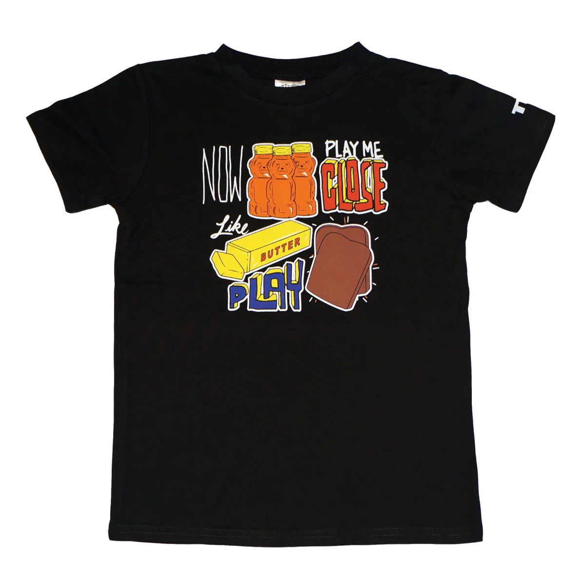 Butter Play Toast T-shirt (Black)