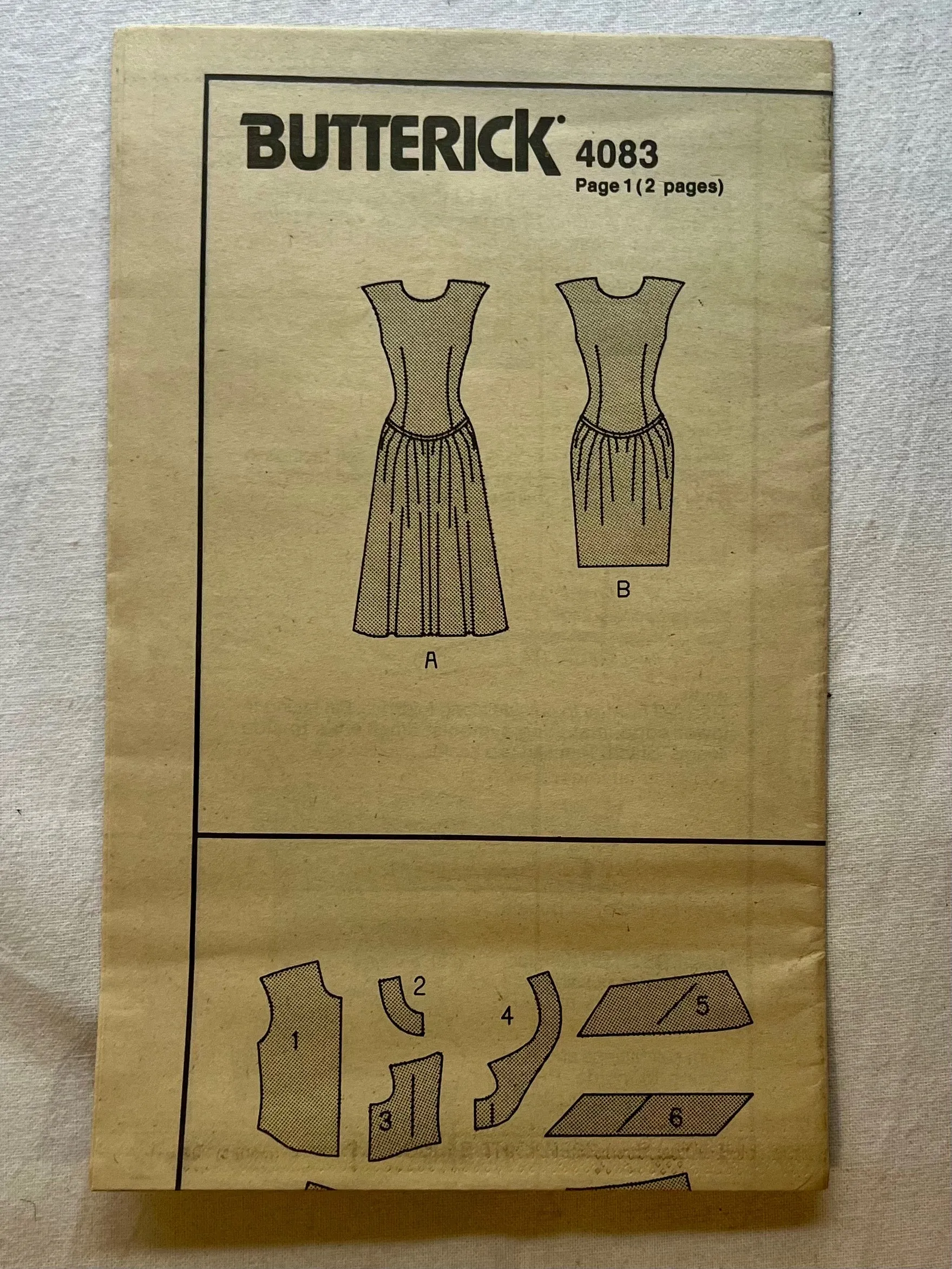 Butterick 4083 UNCUT Misses Dress Sizes 6-10