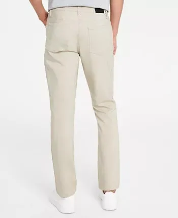 Calvin Klein Men's CK Move 365 Slim-Fit Performance Stretch Pants 29 x 30 Beige