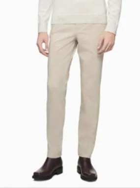 Calvin Klein Men's CK Move 365 Slim-Fit Performance Stretch Pants 29 x 30 Beige