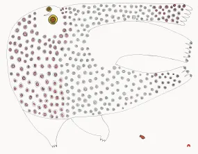 Cape Dorset 2020 Print, Boastful Owl, Ningiukulu Teevee