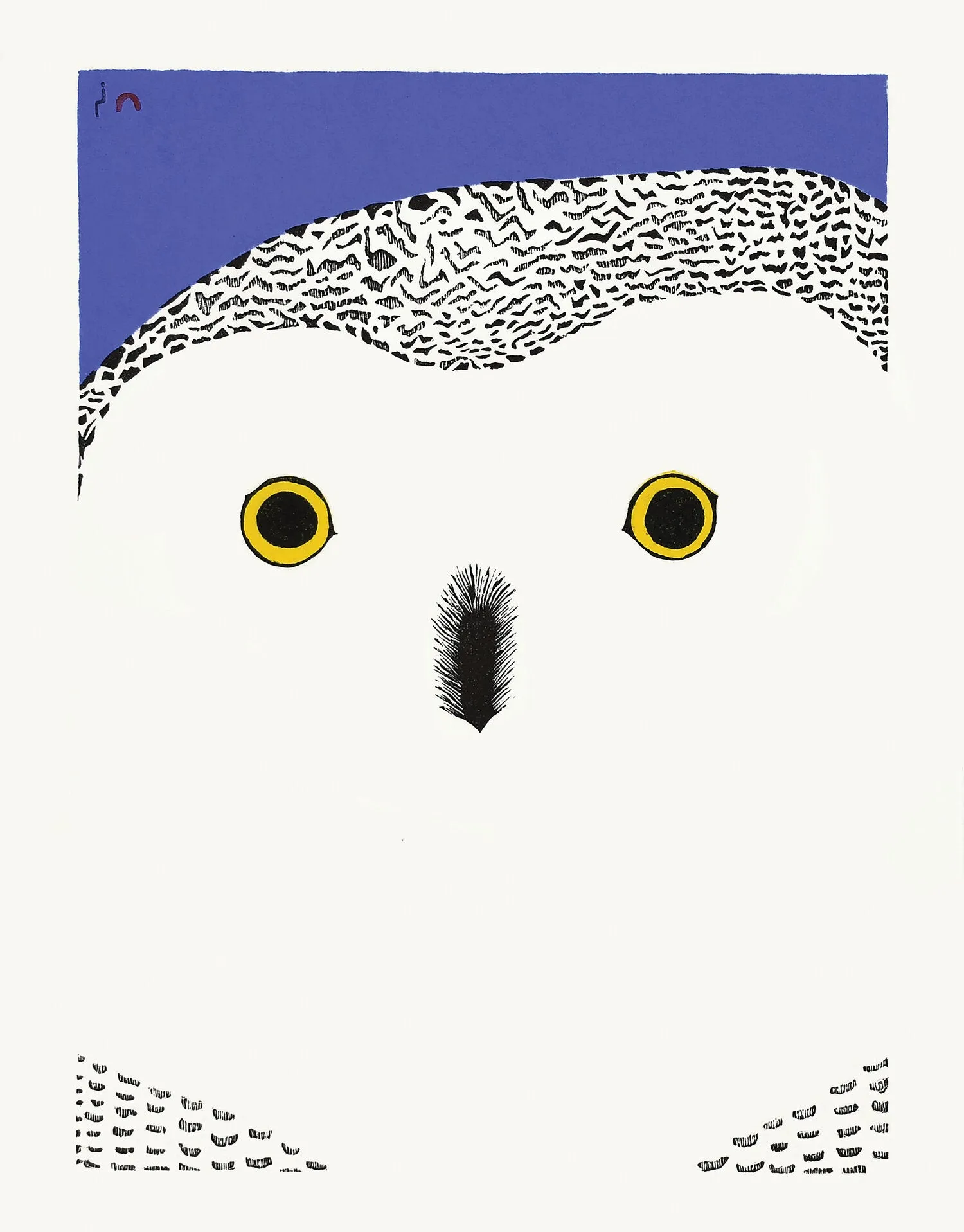 Cape Dorset 2020 Print, Okpik Selfie, Pee Ashevak