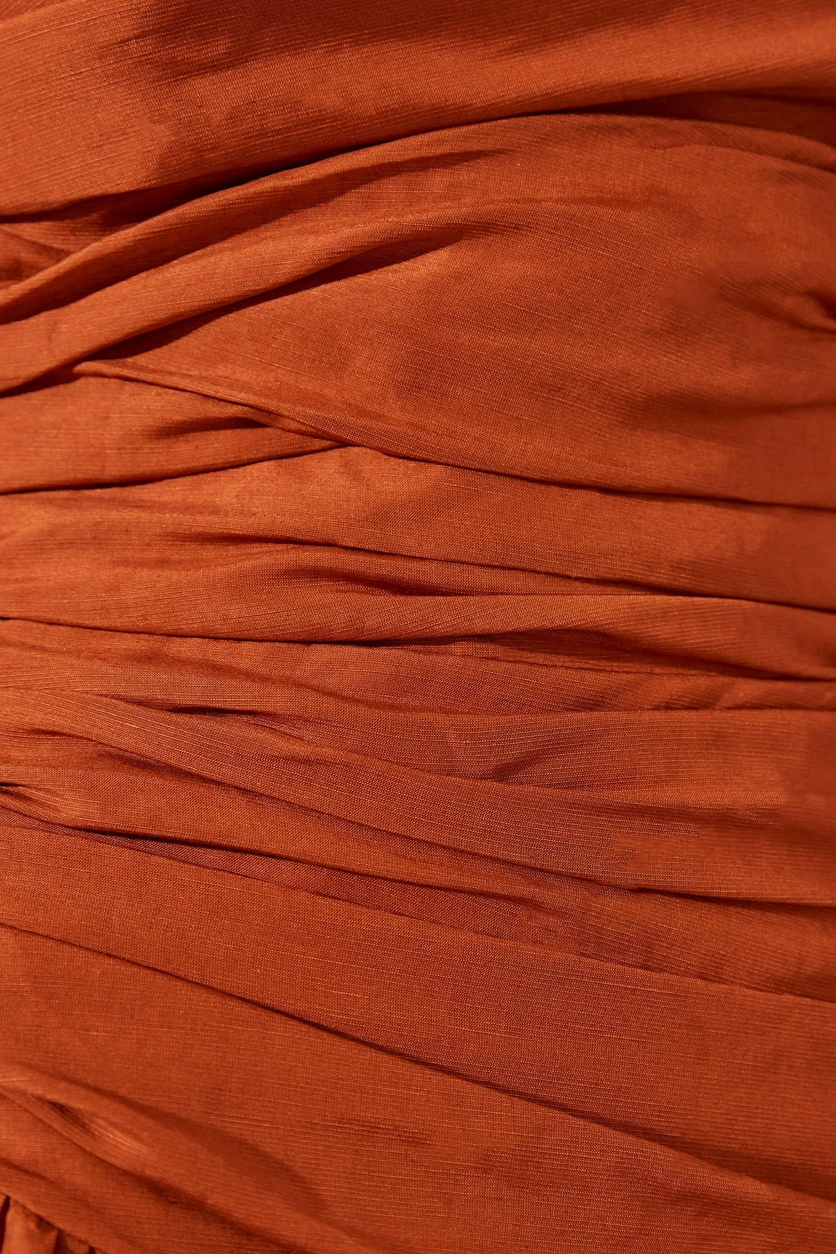 CELESTE STRAPLESS TIERED MAXI DRESS - RUST