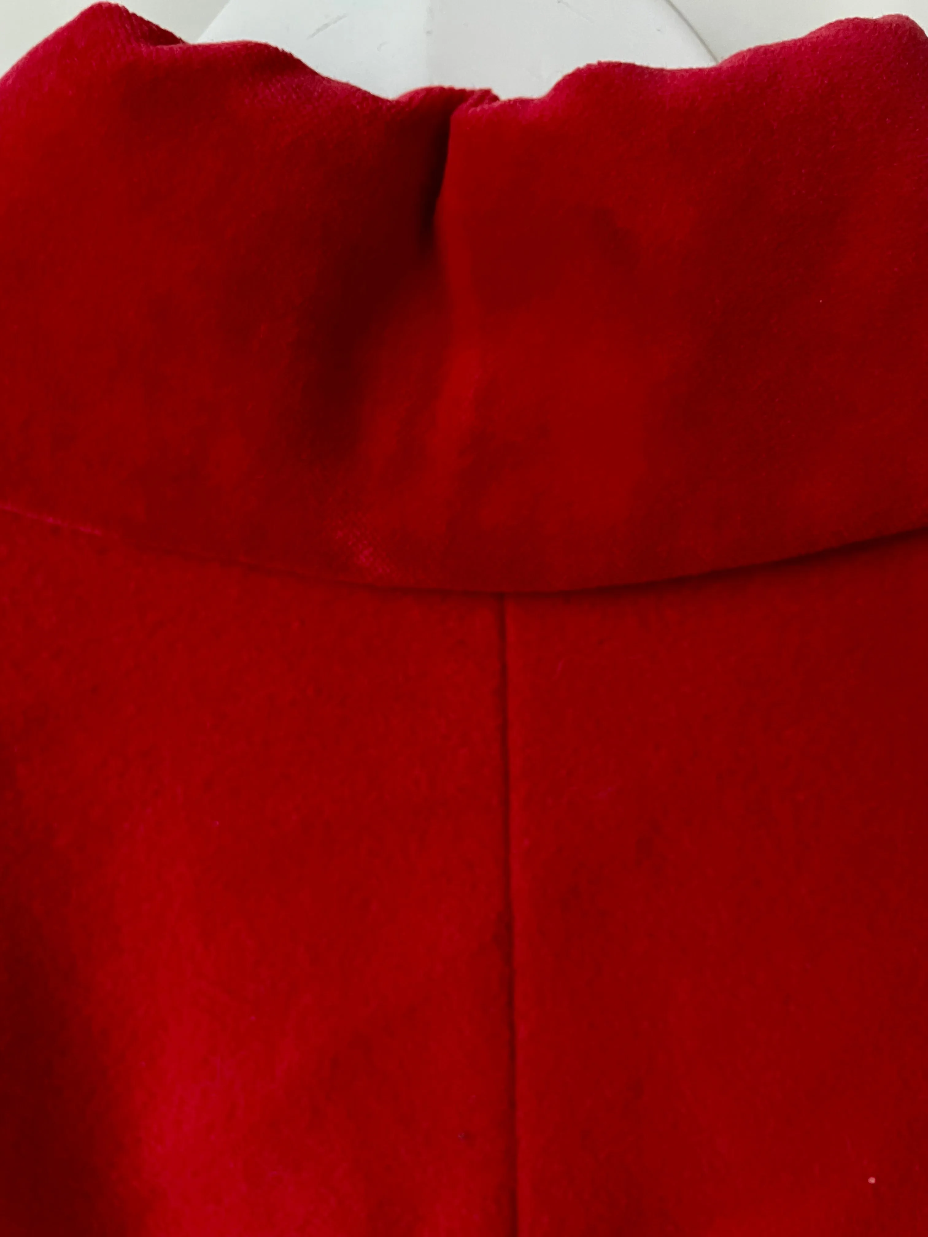 Cherry red vintage cashmere blend ladies vintage coat Medium M