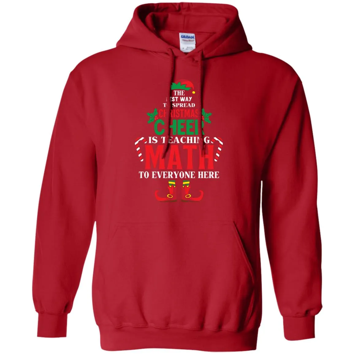 Christmas Cheer Is Teaching Math Men Pullover Hoodie