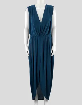 City Chic Maxi Dress Teal Color Women 16 US