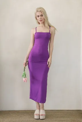 Crisscross Back Split Thigh Maxi Dress (CAPELLA)
