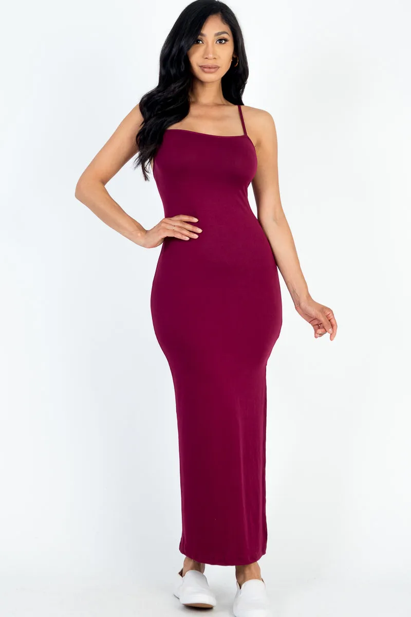 Crisscross Back Split Thigh Maxi Dress (CAPELLA)