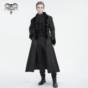 CT216 Gothic pattern long men's jacket
