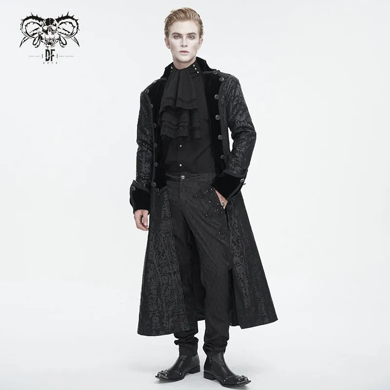 CT216 Gothic pattern long men's jacket