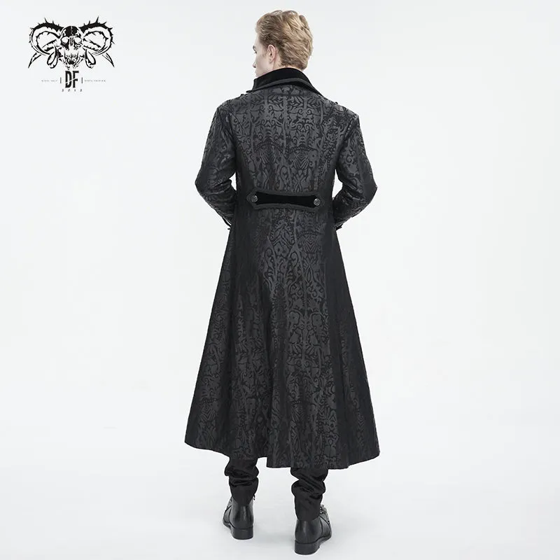 CT216 Gothic pattern long men's jacket