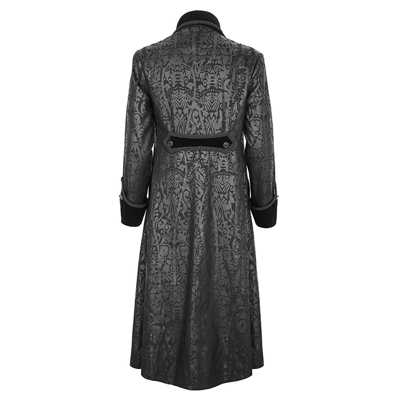 CT216 Gothic pattern long men's jacket