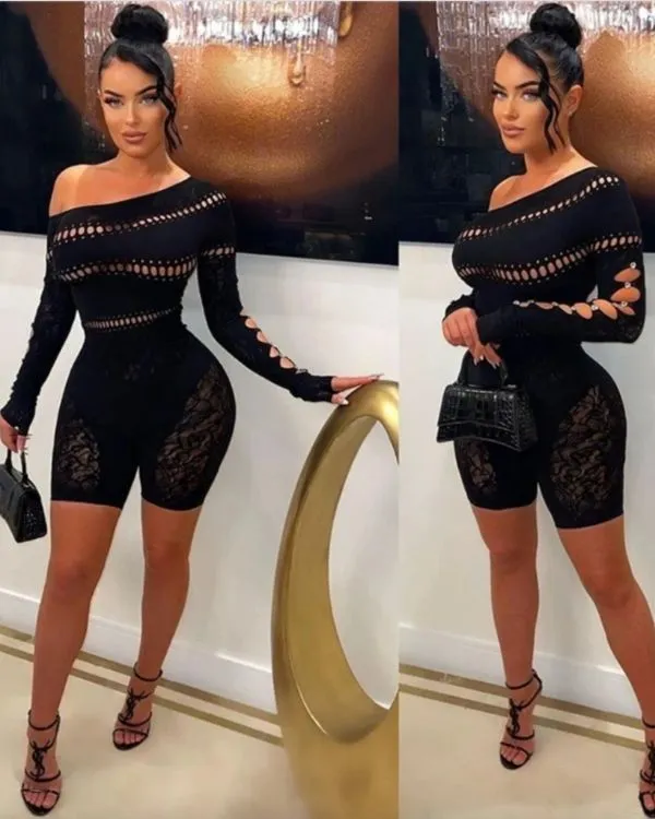 Cut-Out Mesh Overall Jenny