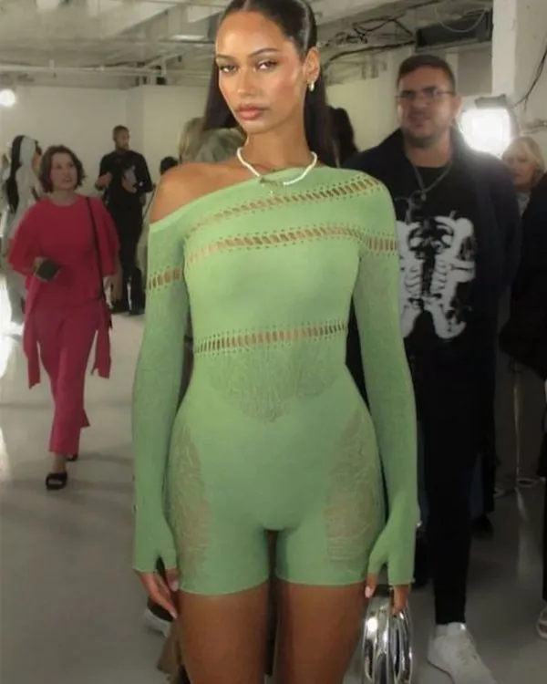 Cut-Out Mesh Overall Jenny