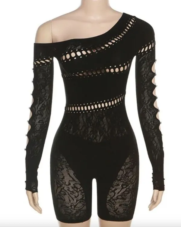 Cut-Out Mesh Overall Jenny