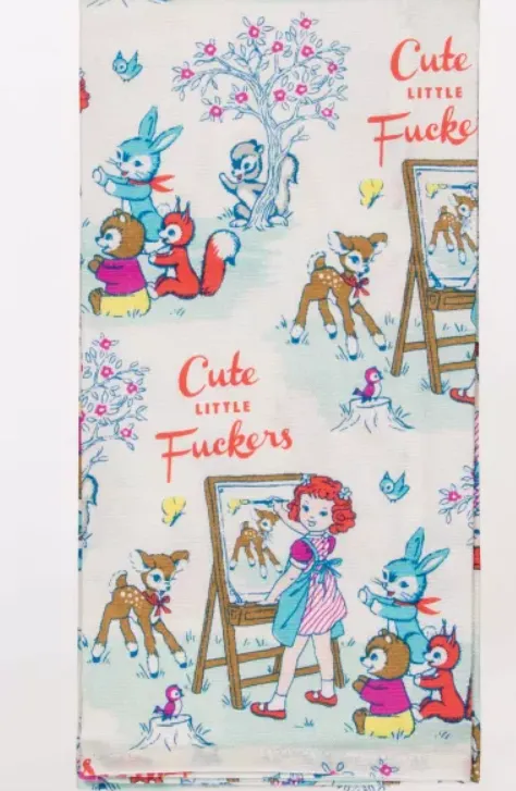 Cute Little Fuckers Dish Towel