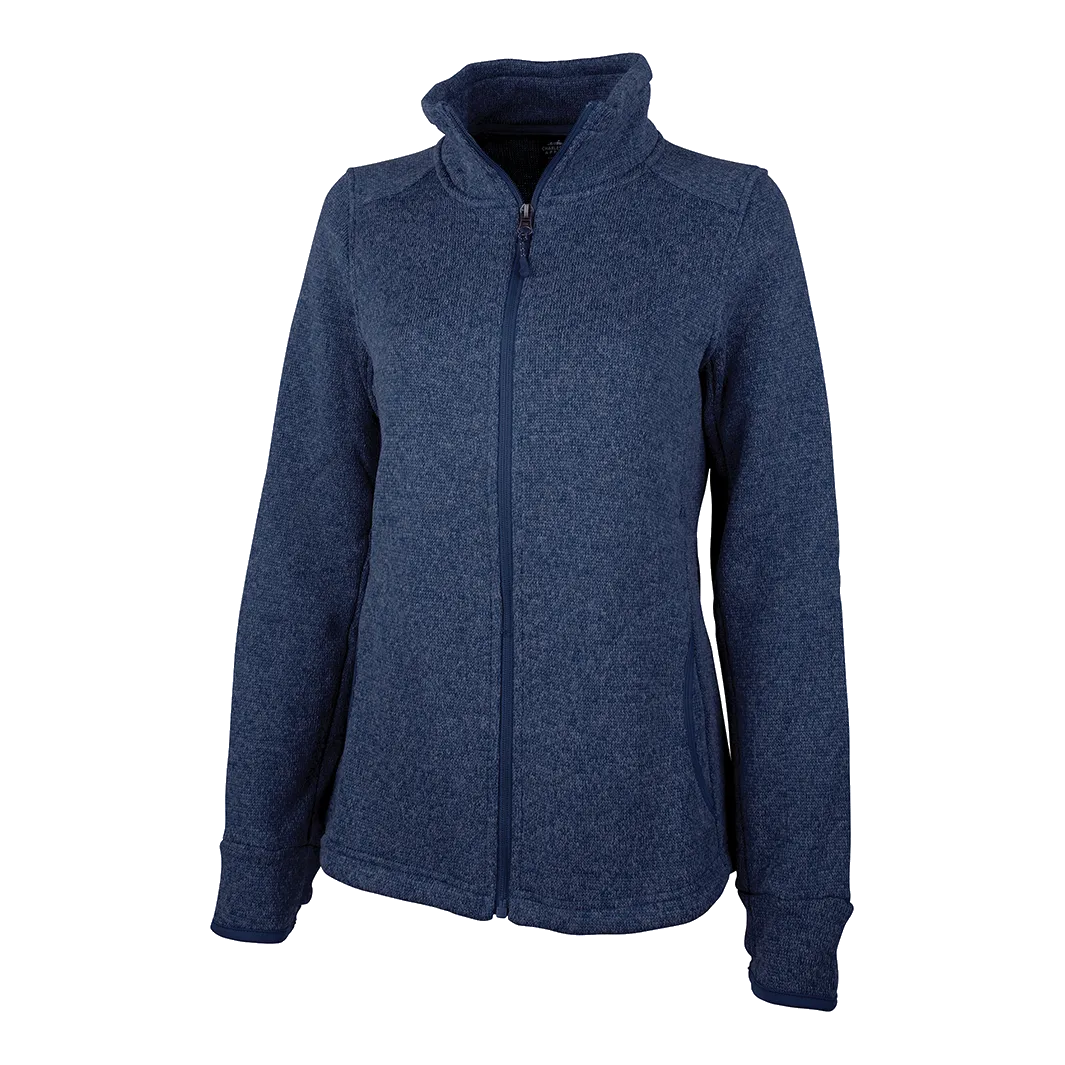 D2003W Ladies Heathered Fleece Jacket